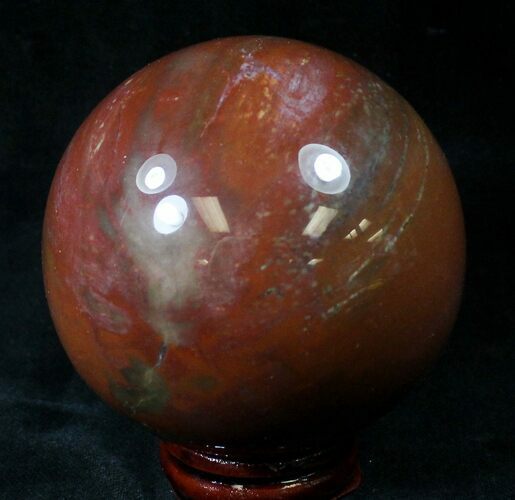 Colorful Petrified Wood Sphere #20615